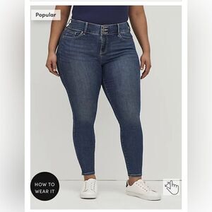 Torrid 20S blue jean/denim jegging legging nwt